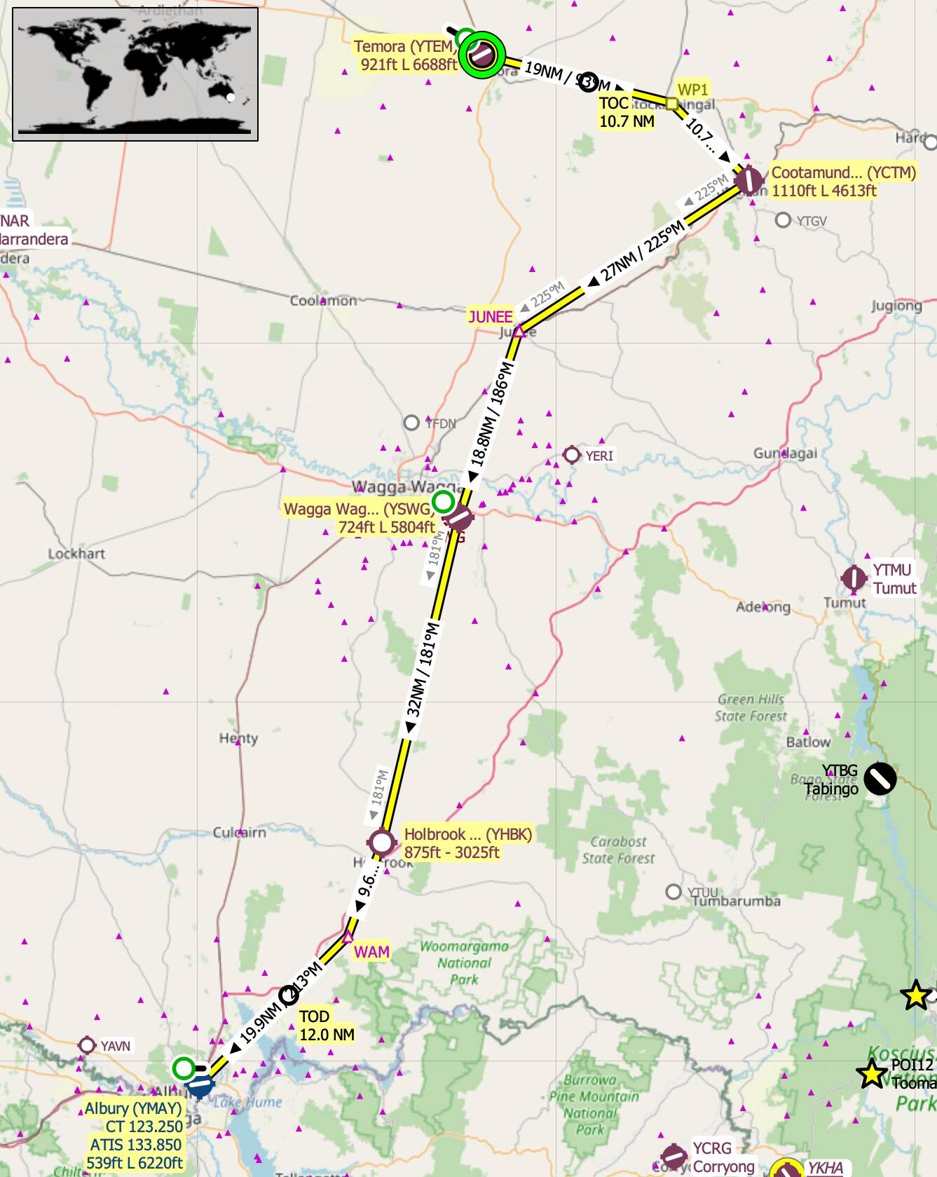 Aussie Group Flights Team Vatsim Vfr Temora To Albury Community