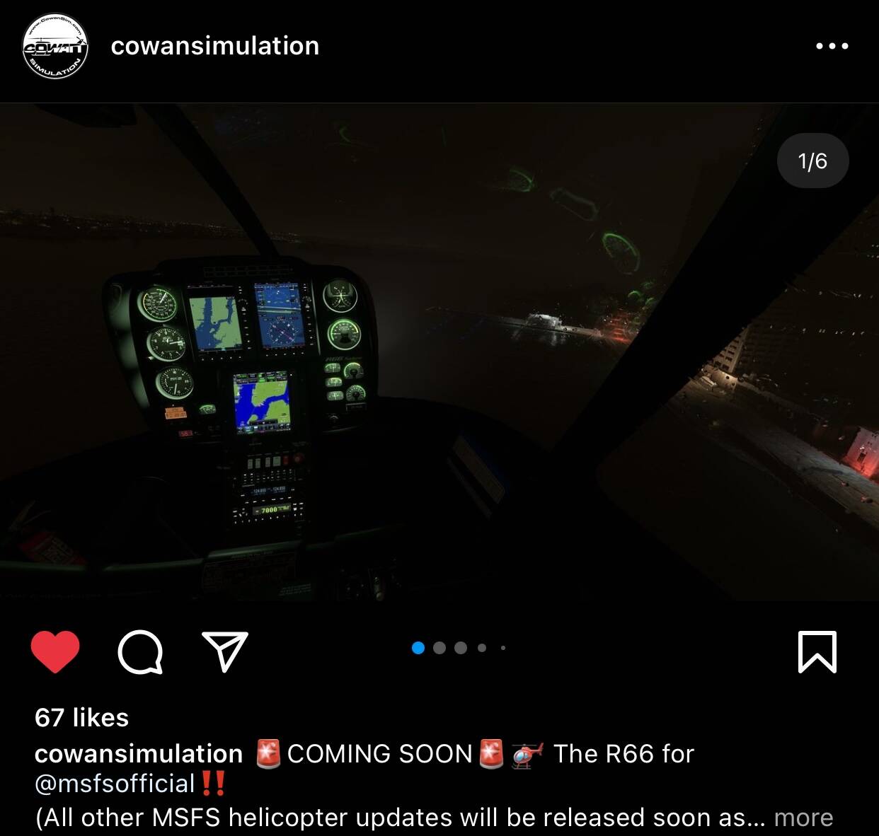 Released!) Cowan Simulation announces a new helicopter for MSFS