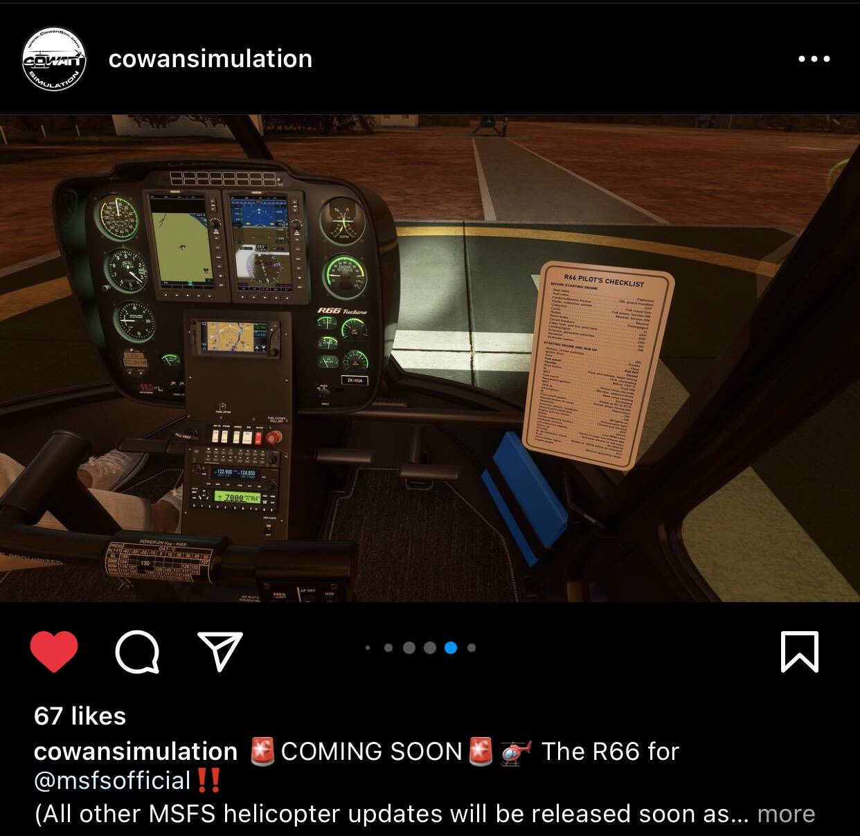 Released!) Cowan Simulation announces a new helicopter for MSFS