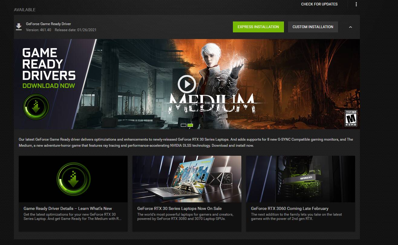 Nvidia check hot sale driver version