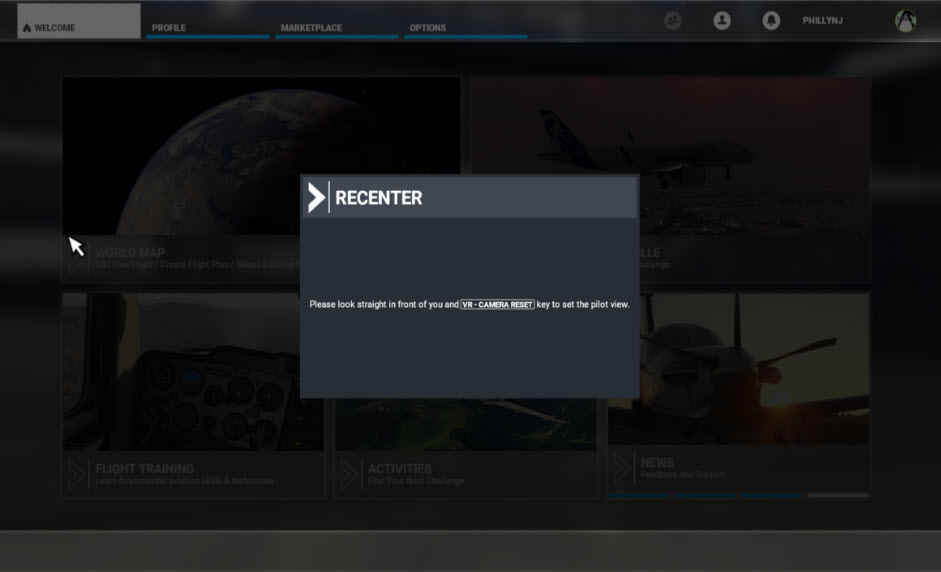 Oculus RIFT S Stuck on Recenter screen Virtual Reality VR