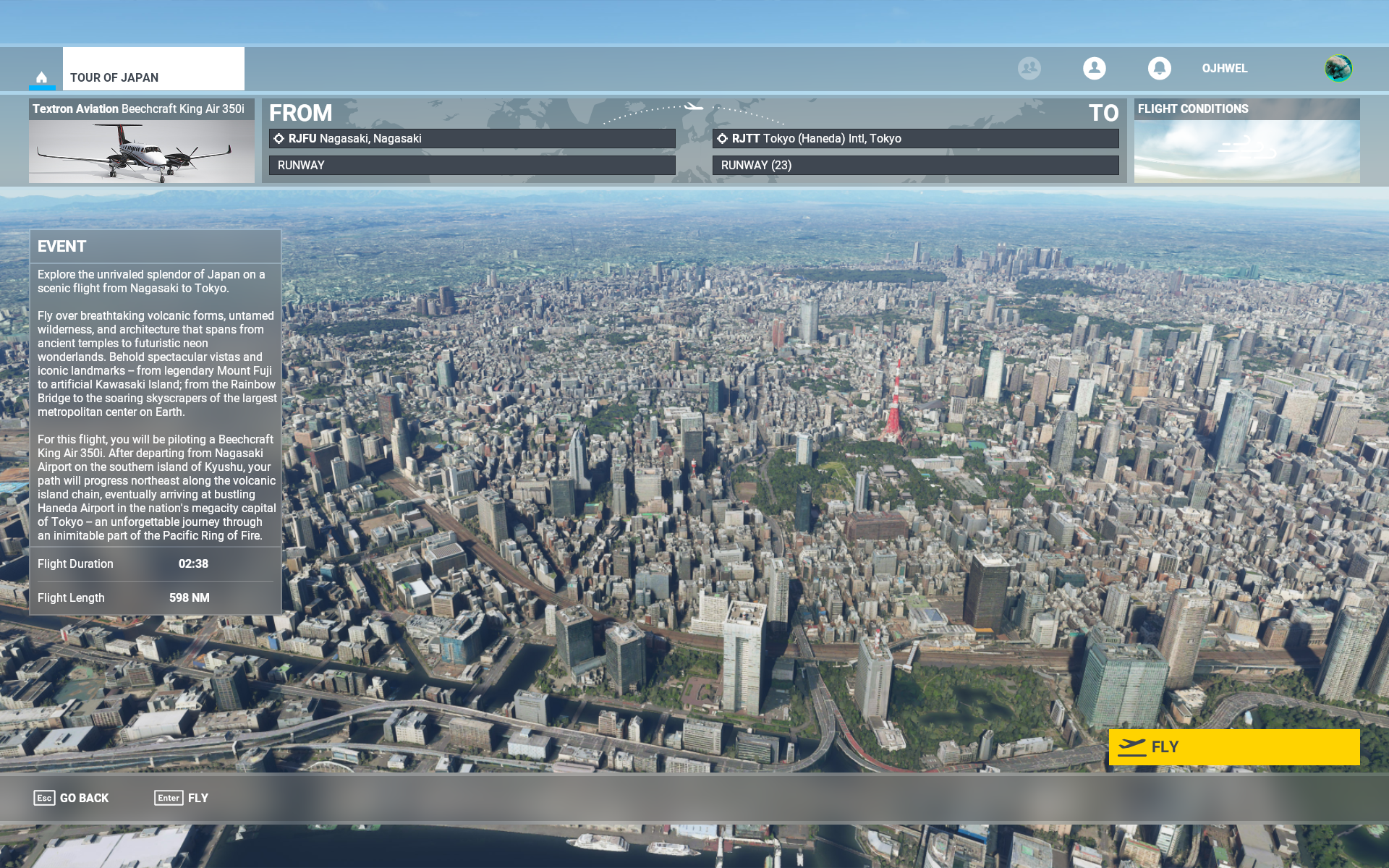 a & b) Google Earth Flight Simulator view showing fly-by of Mont