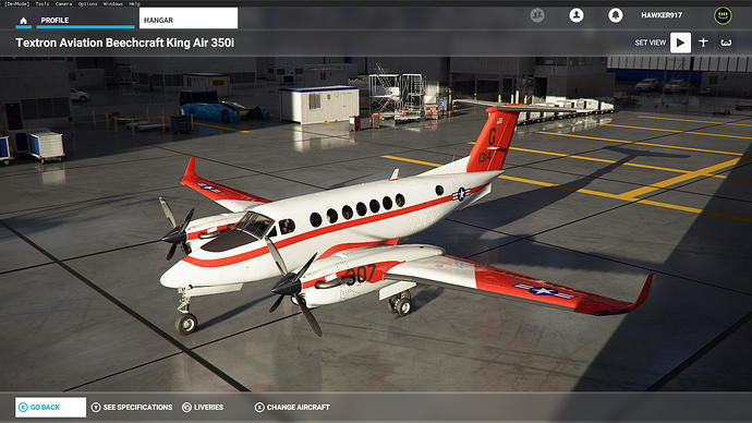 KingAir350Navy