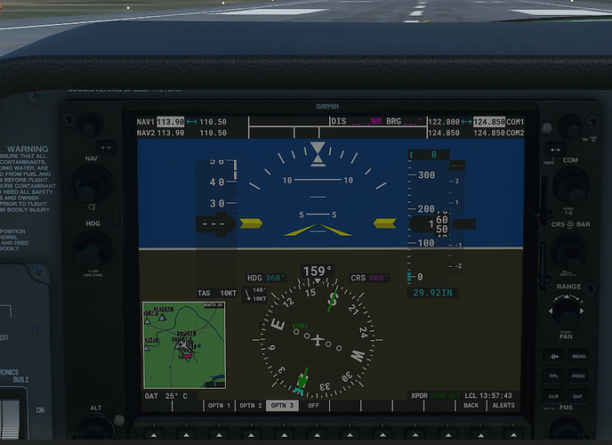 SBNT #3 in cockpit - ground