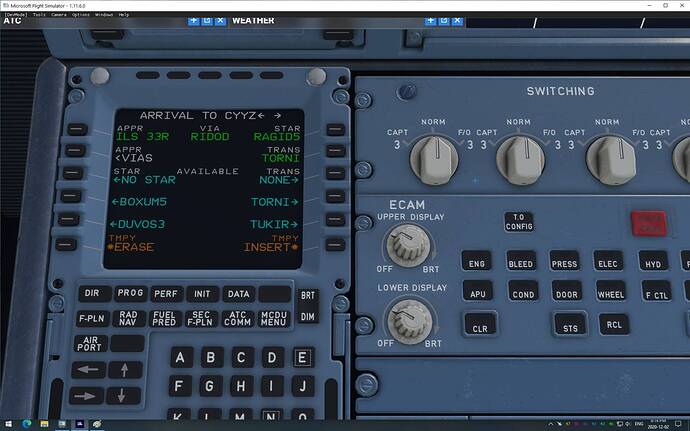 MSFS A320 MCDU