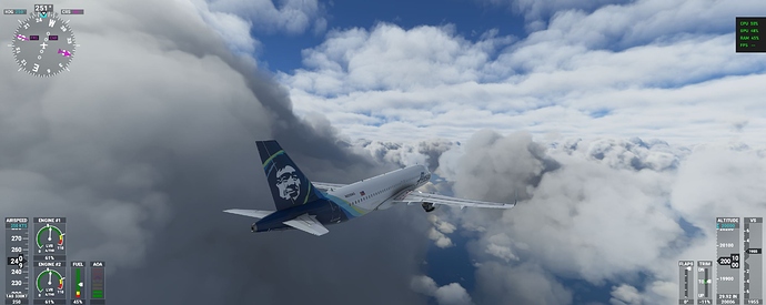 A320 clouds