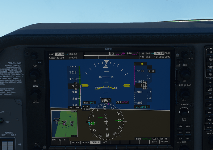 GMTT #4 in cockpit - 1000 ft