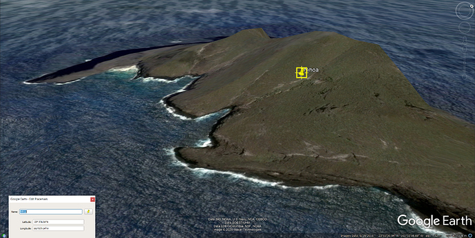 Nihoa - NW of Kaua'i Hawaii - Google Earth