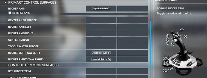 Logitech Extreme 3D Pro Rudder Settings