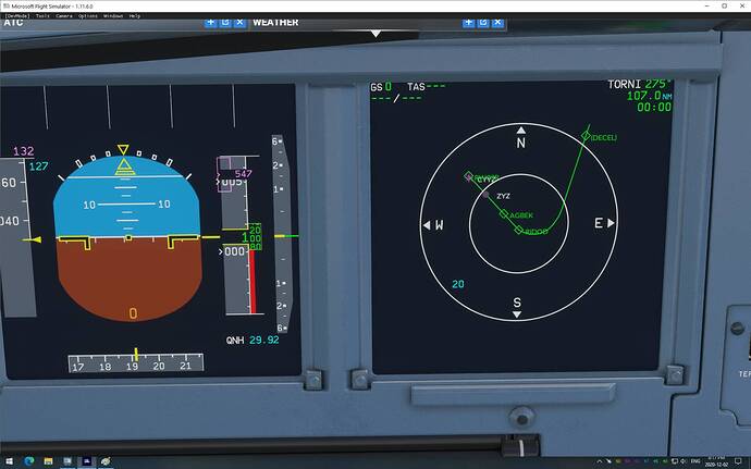 MSFS A320 MFD