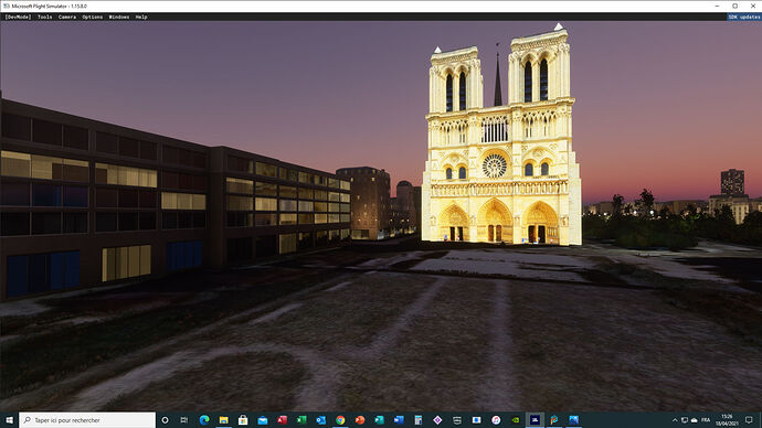 My own_Paris_Notre Dame cathedral West Face_By Night_2021-04-18