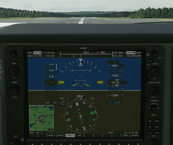 CYYT #3 in cockpit - ground