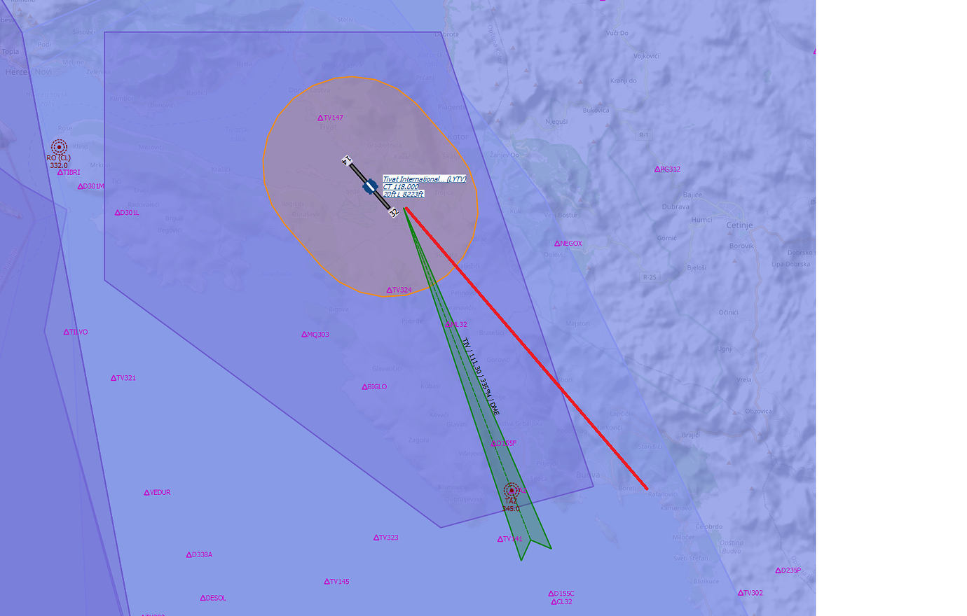 fsx localizer approach