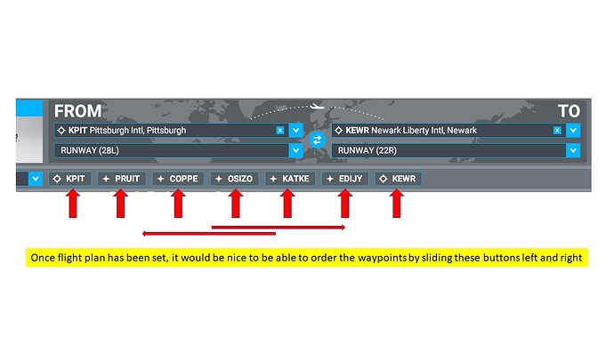 MSFS flight plan