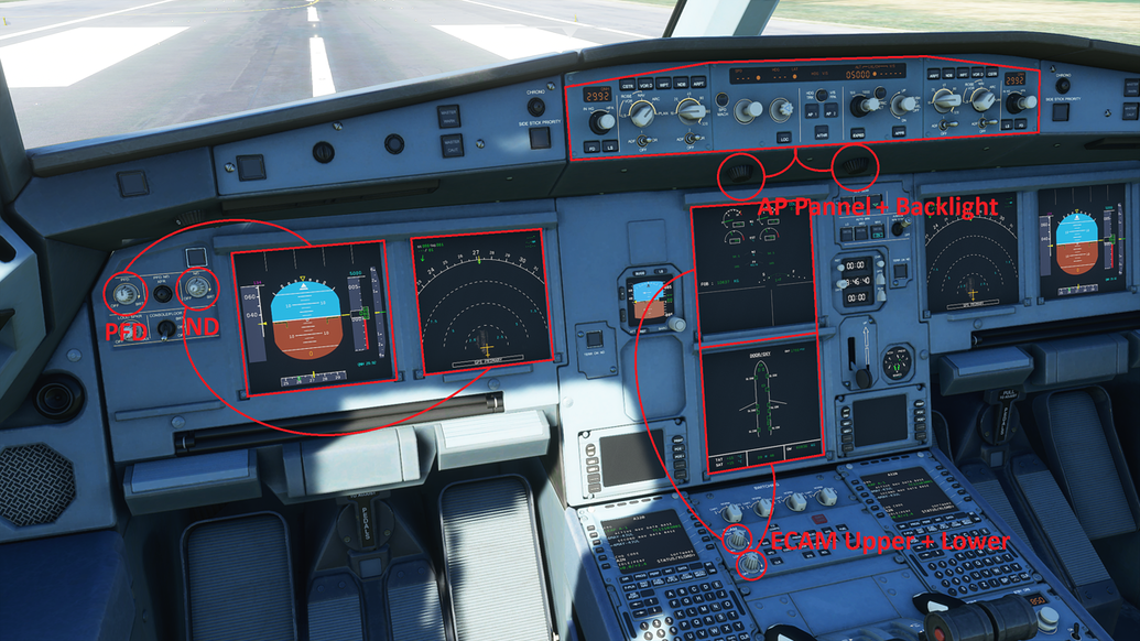 aersoft airbus cockpit shimmer