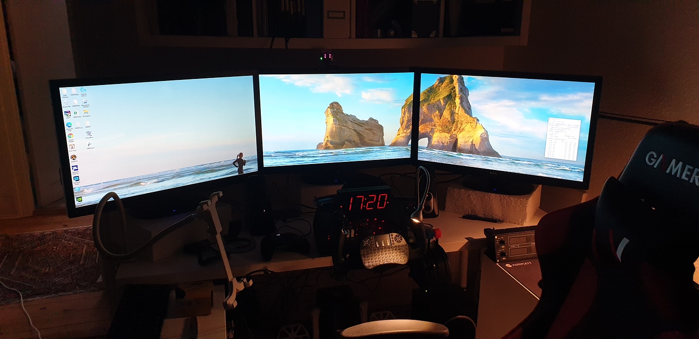 Multiple Monitor Screens - Home Cockpit Builders - Microsoft Flight ...