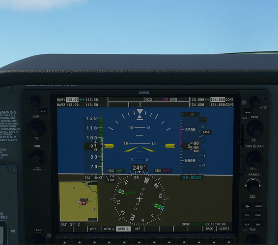 KLWT #4 in cockpit - 1000 ft