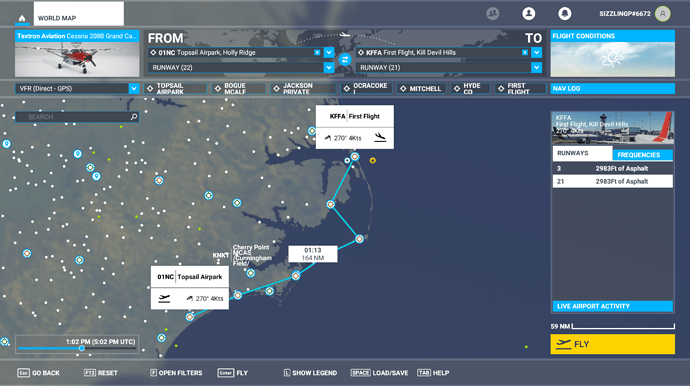 Coastal Carolina - Flight Plan