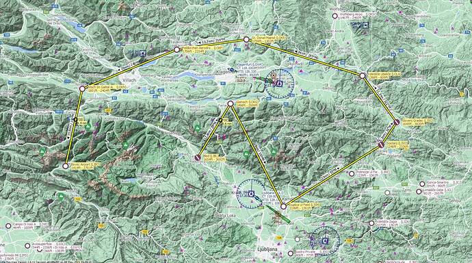 VF016 LJBL Bled to LJBO Bovec