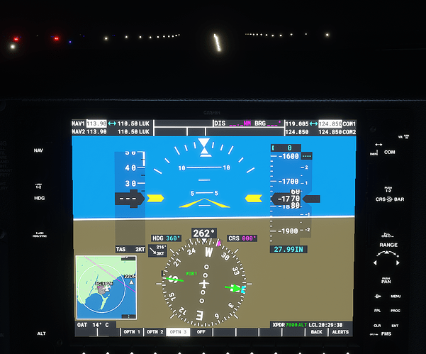 EGNS #3 in cockpit - ground