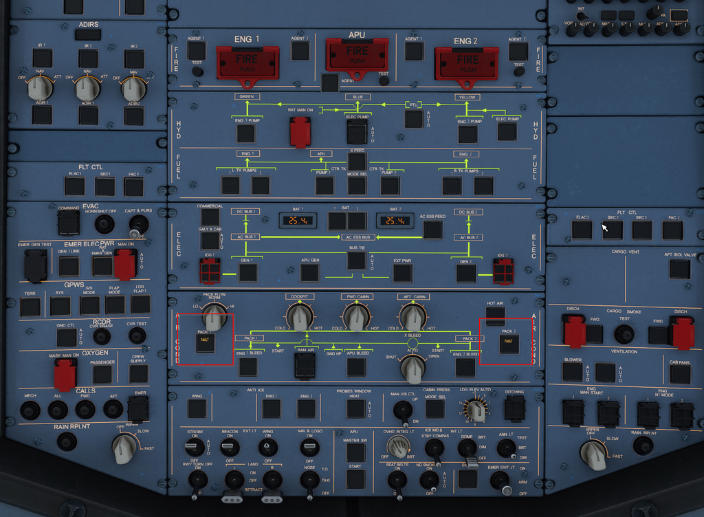 A32NX Pack 1 and Pack 2 Fault Aircraft Microsoft Flight Simulator Forums