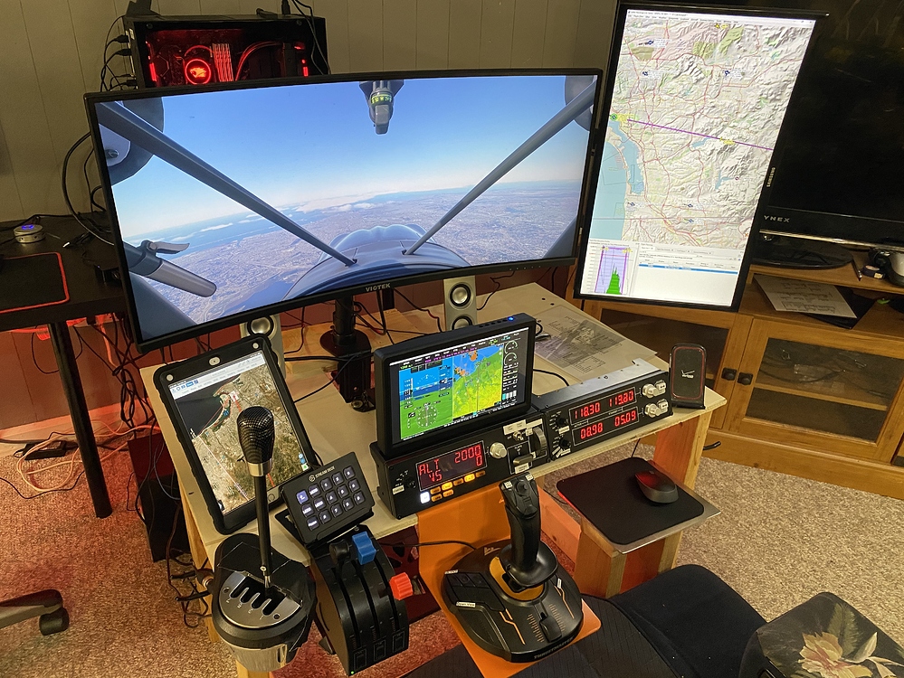 My Simple Setup Home Cockpit Builders Microsoft Flight Simulator Forums 