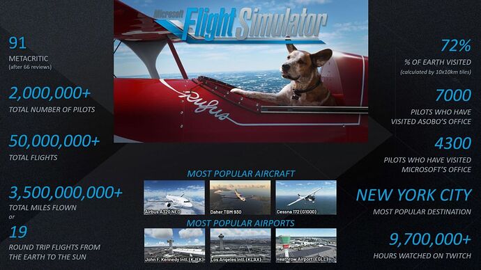 Microsoft Flight Simulator Stats