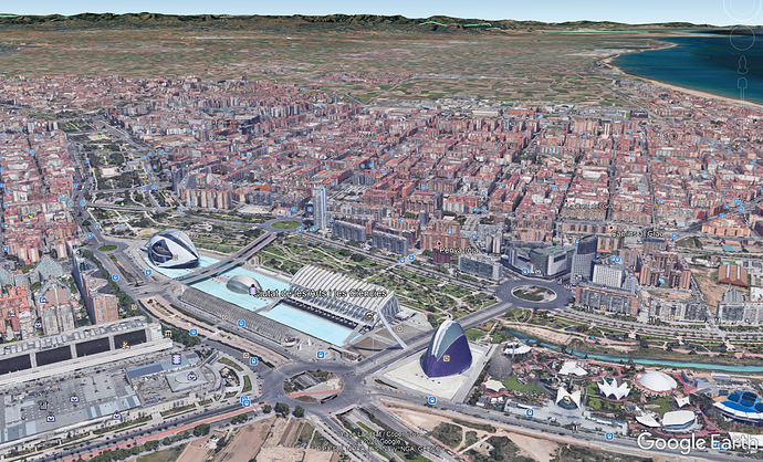 Valencia Google eath