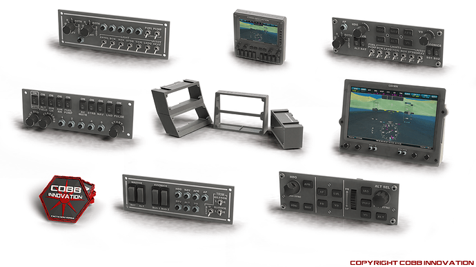3D Printed Flight Simulator Panel V2 - Home Cockpit Builders