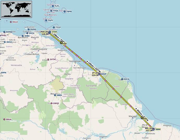 Aussie Group Flights Team CJ4 World Tour SBBE To TTPP 6 By 