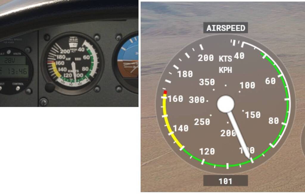 Cessna 172 Gauges version speed discrepancy - Aviate, Navigate ...