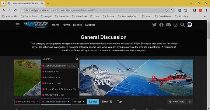 Latest Discussion Hub_General Discussion topics - Microsoft Flight Simulator Forums - Google Chrome 1_11_2024 11_04_55 PM