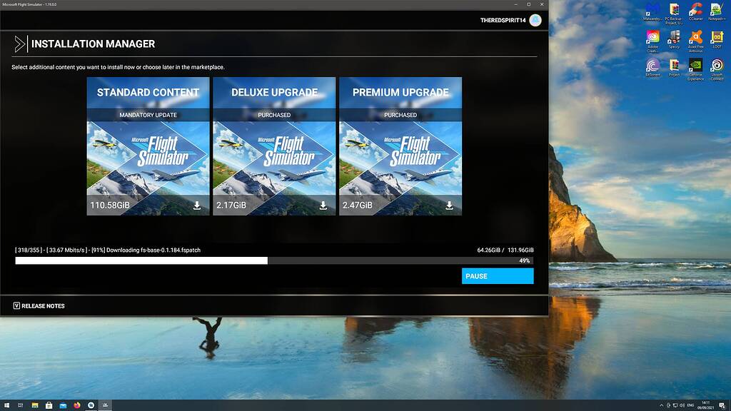 Won't start to download at all - Windows 10 Pro, Steam version - Install,  Performance & Graphics - Microsoft Flight Simulator Forums