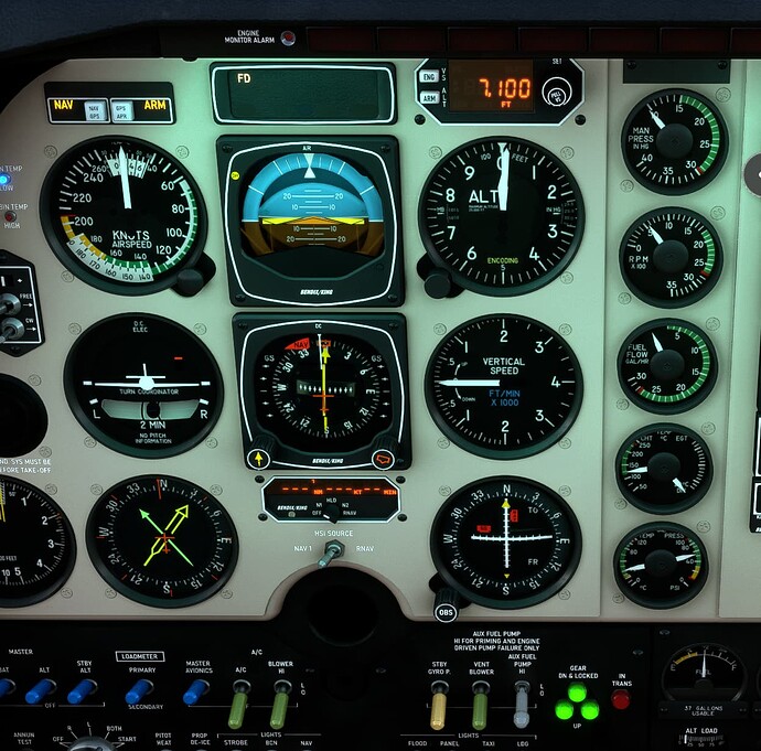 Black Square Analog Beechcraft Bonanza A36 / G36 - #332 by NiKoTin3420 ...