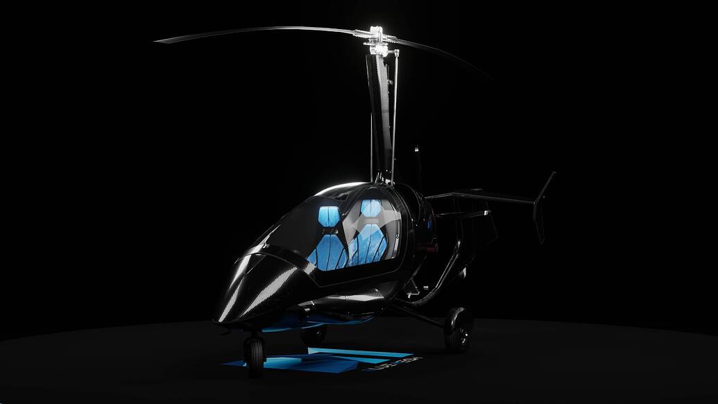 Gyrocopter flight simulator lasopado