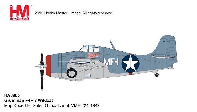 grumman_f4f-3_wildcat_robert_e._galer_vmf-224_1942_guadalcanal_hobby_master_ha8905_scale_1-48