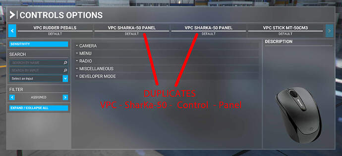 DUPLICATES, VPC - SharKa-50 -  Control  - Panel