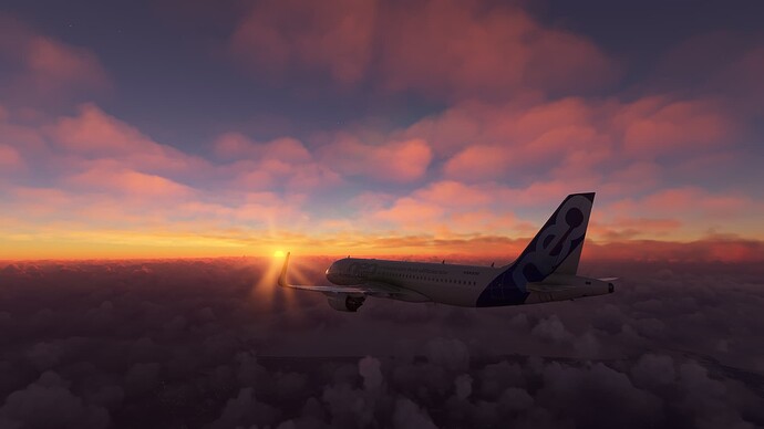 A320_Sunset