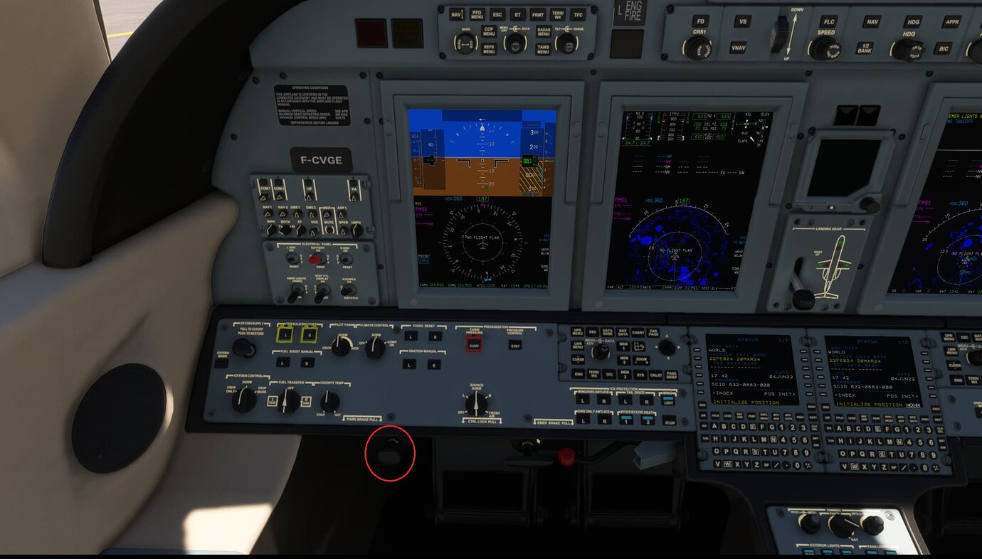 Default Citation Wheel Brakes Go ON in flight Aircraft & Systems