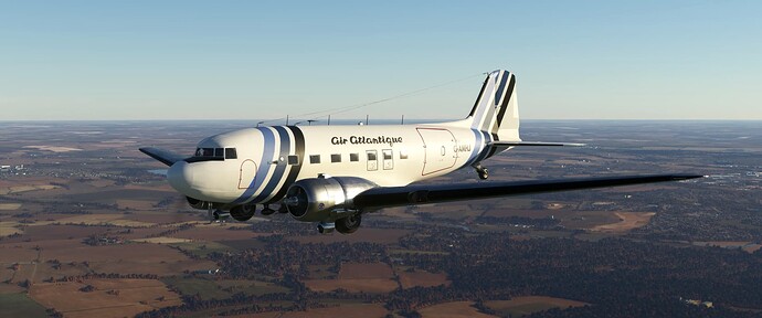 G-AMHJ Enroute to Coventry from Duxford at Sunrise