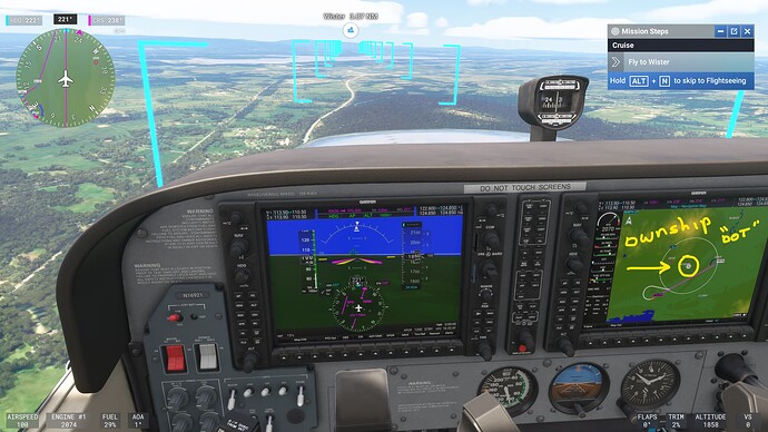 FlightSim 2024 MFD Screenshot 2 w Ownship