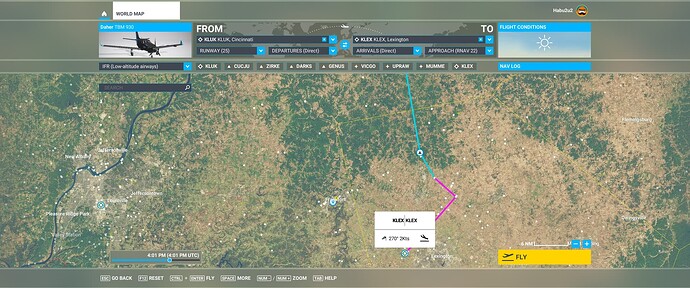 RNAV22 KLEX approach