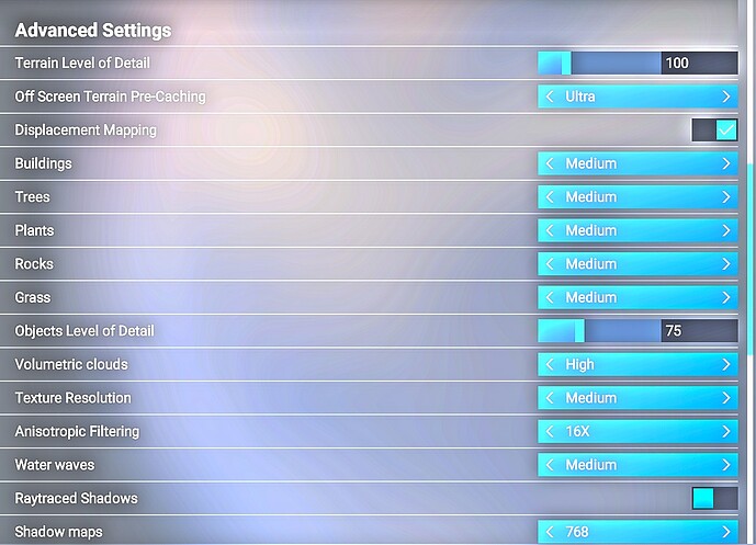 msfs settings 2