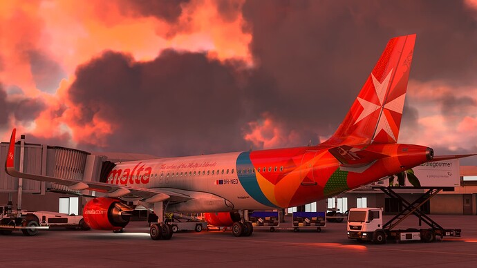 Air Malta on Stand At Heathrow