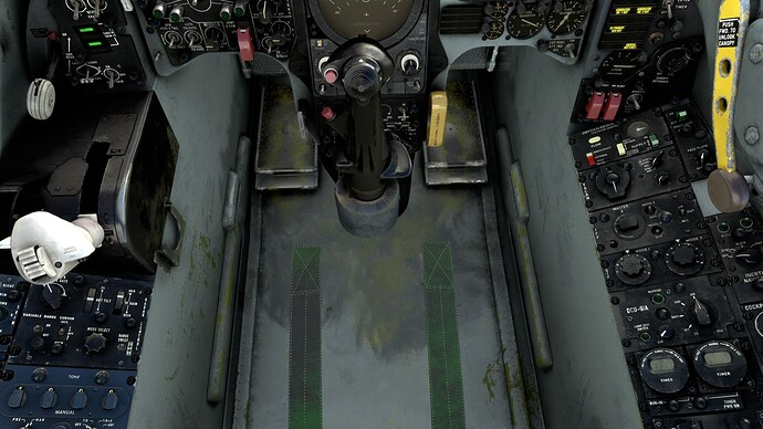 TF-104 seat not showing or kneeboard