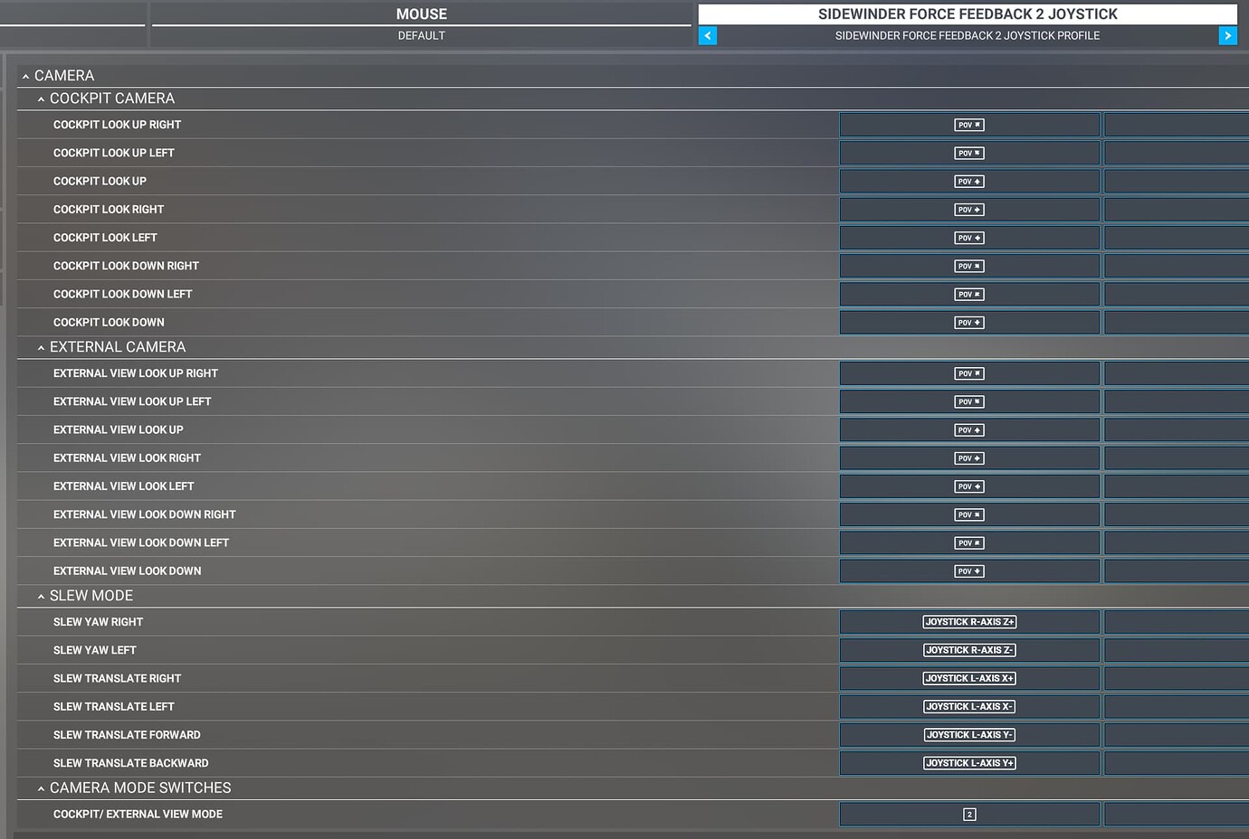 sidewinder precision 2 joystick software