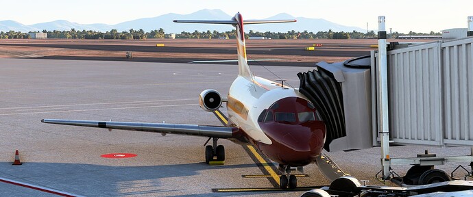 N949FK Buttoned Up at Gate 25 at Tucson