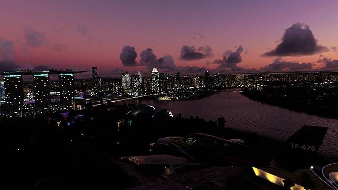 Sunrise over Singapore