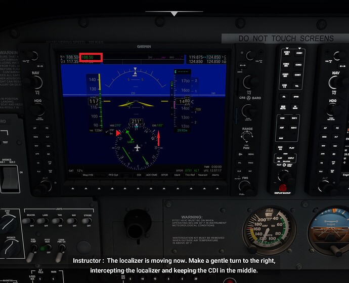 IFR Tng ILS actual start position