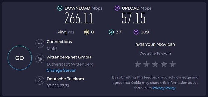 bandwith low speedtest